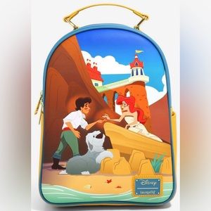 Loungefly Disney The Little Mermaid Ariel & Eric Beach Mini Backpack